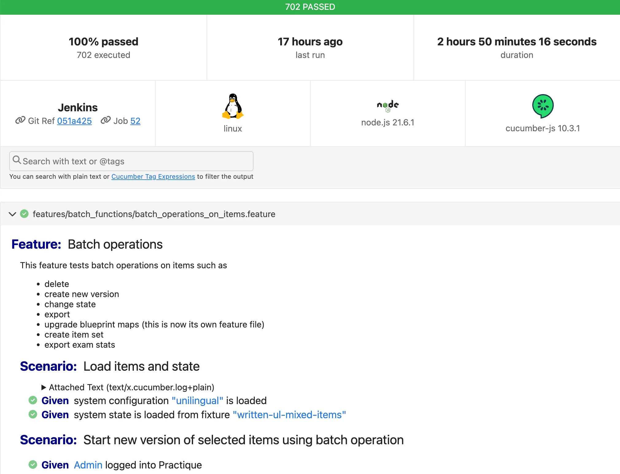 rirs/testing Assess test results
