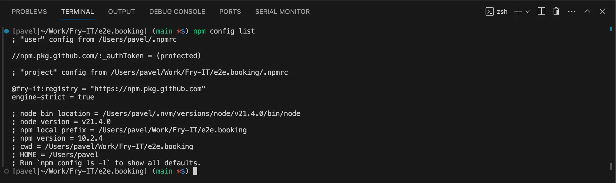 VSCode view of cloned test suite